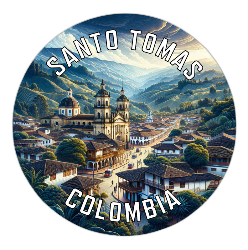 Santo Tomas Colombia Souvenir Die Cut Flat Magnet 6-Inch