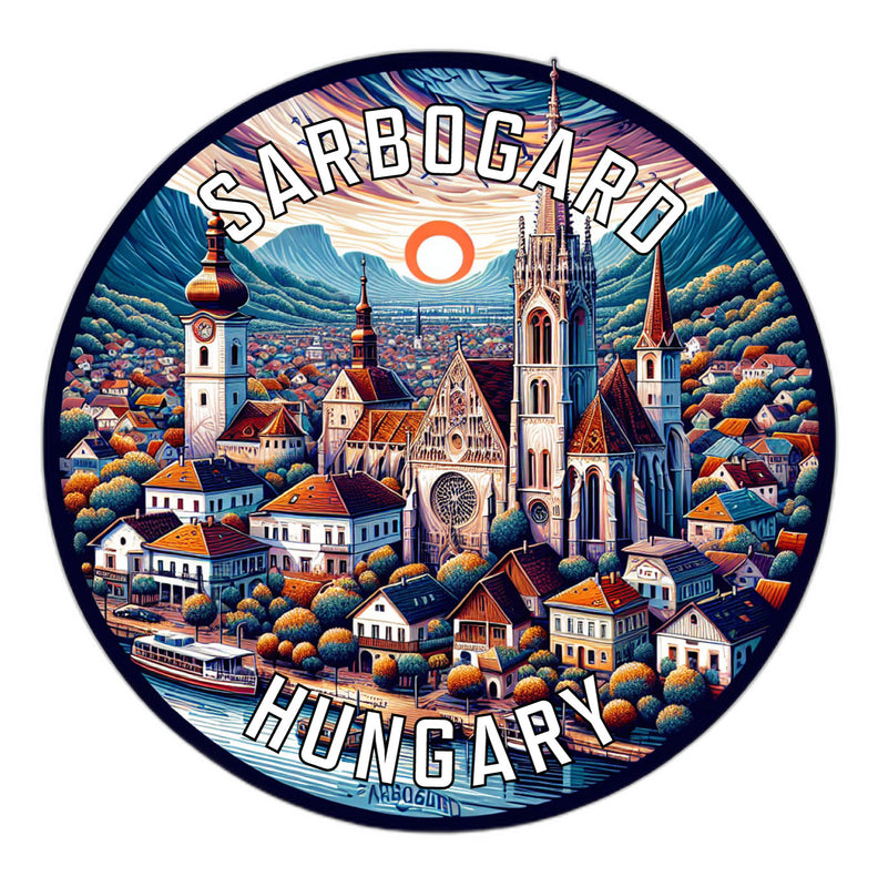 Sarbogard Hungary Souvenir Vinyl Decal Sticker 2-Inch