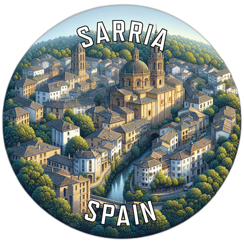Sarria Spain Souvenir Vinyl Decal Sticker 6-Inch