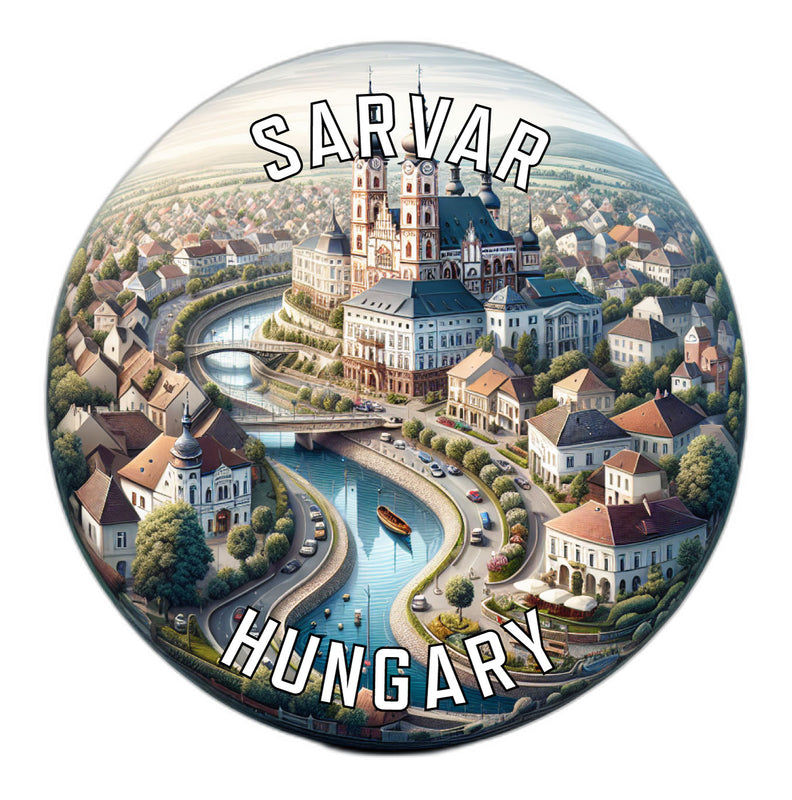 Sarvar Hungary Souvenir Vinyl Decal Sticker 6-Inch