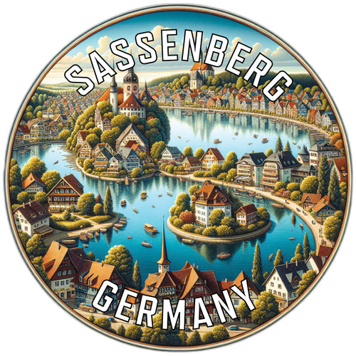 Sassenberg Germany Souvenir Vinyl Decal Sticker 2-Inch