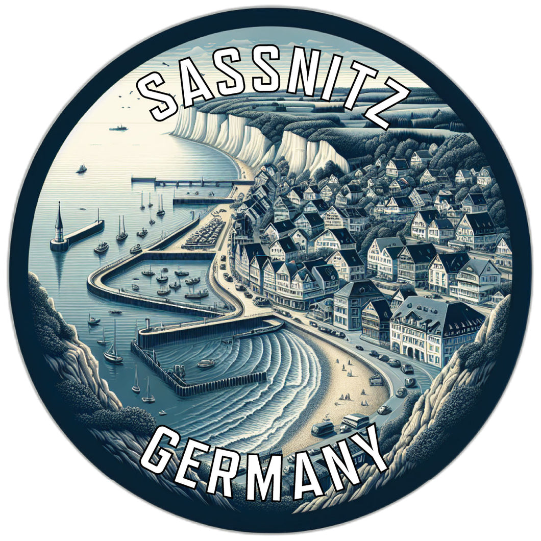 Sassnitz Germany Souvenir Vinyl Decal Sticker 6-Inch