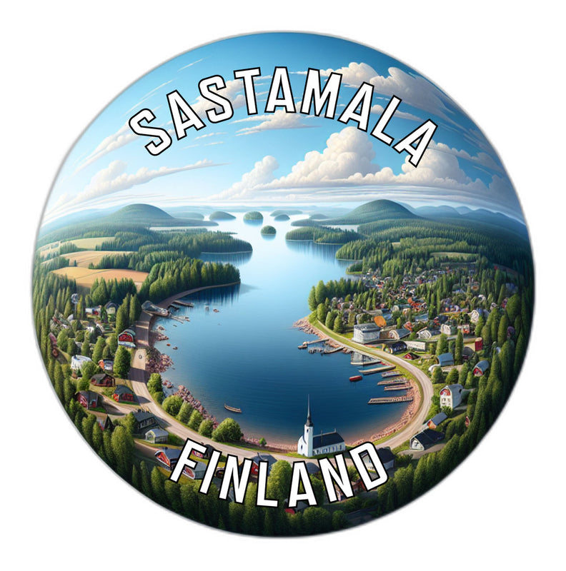 Sastamala Finland Souvenir Die Cut Flat Magnet 6-Inch