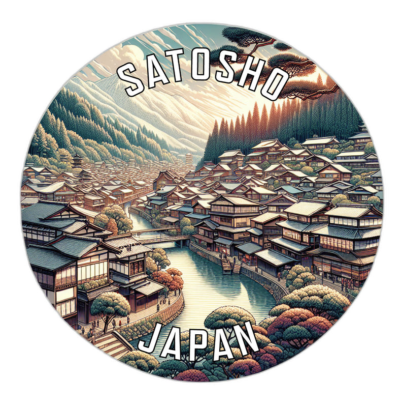 Satosho Japan Souvenir Vinyl Decal Sticker 6-Inch