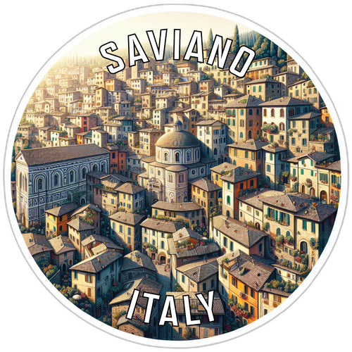 Saviano Italy Souvenir Die Cut Flat Magnet 2-Inch