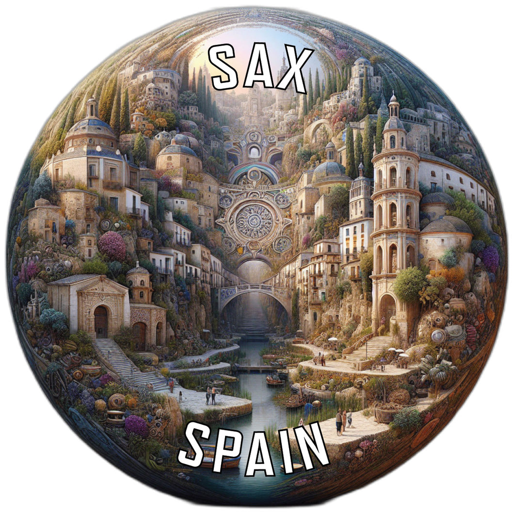 Sax Spain Souvenir Vinyl Decal Sticker 2-Inch