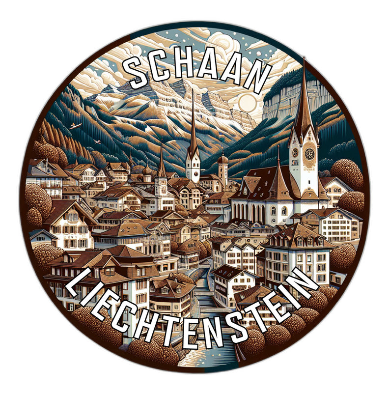 Schaan Liechtenstein Souvenir Vinyl Decal Sticker 6-Inch