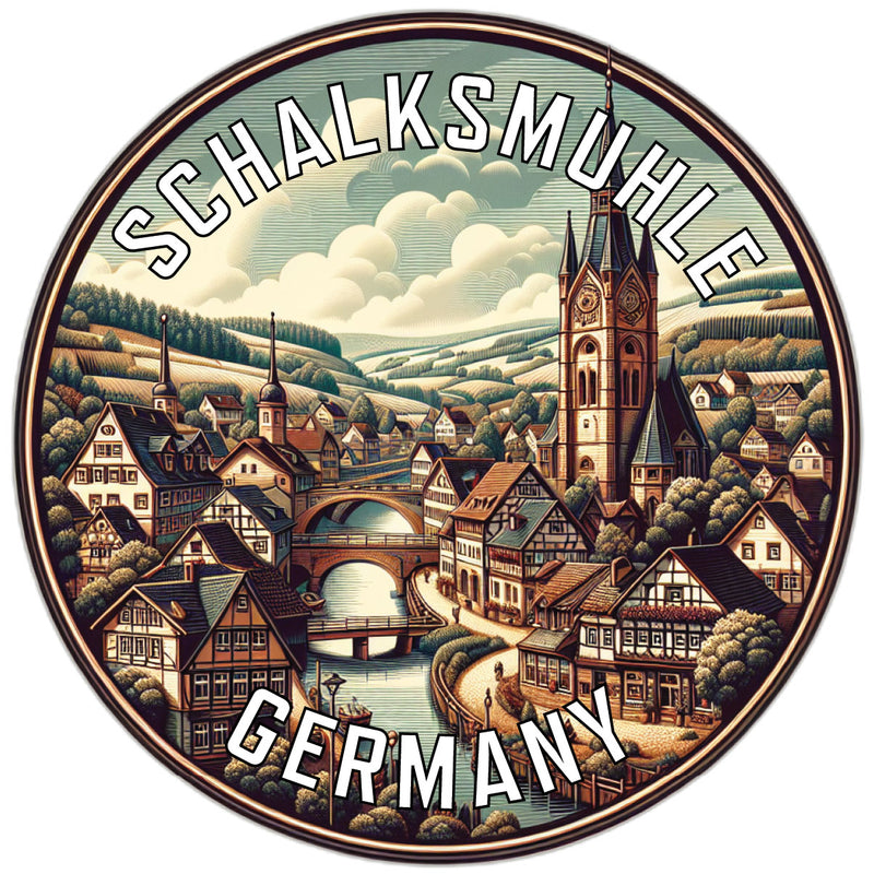 Schalksmuhle Germany Souvenir Die Cut Flat Magnet 6-Inch