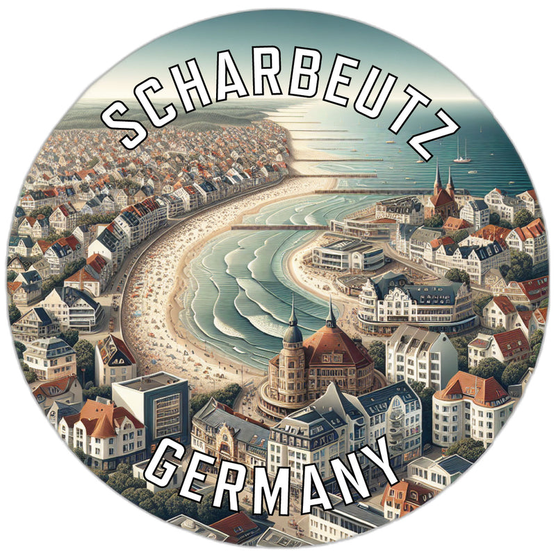Scharbeutz Germany Souvenir Die Cut Flat Magnet 3-Inch