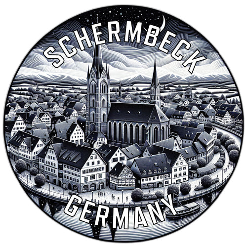 Schermbeck Germany Souvenir Die Cut Flat Magnet 6-Inch