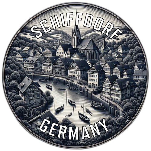 Schiffdorf Germany Souvenir Die Cut Flat Magnet 2-Inch