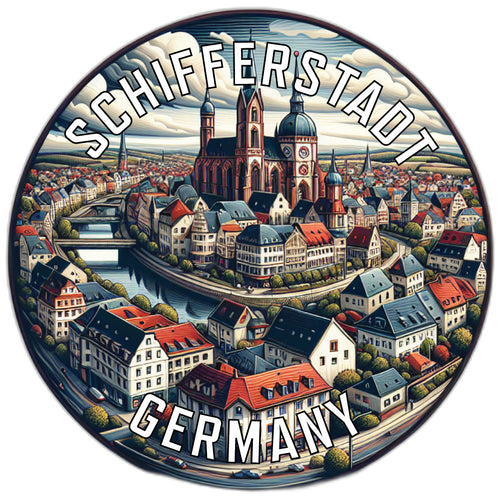 Schifferstadt Germany Souvenir Die Cut Flat Magnet 2-Inch