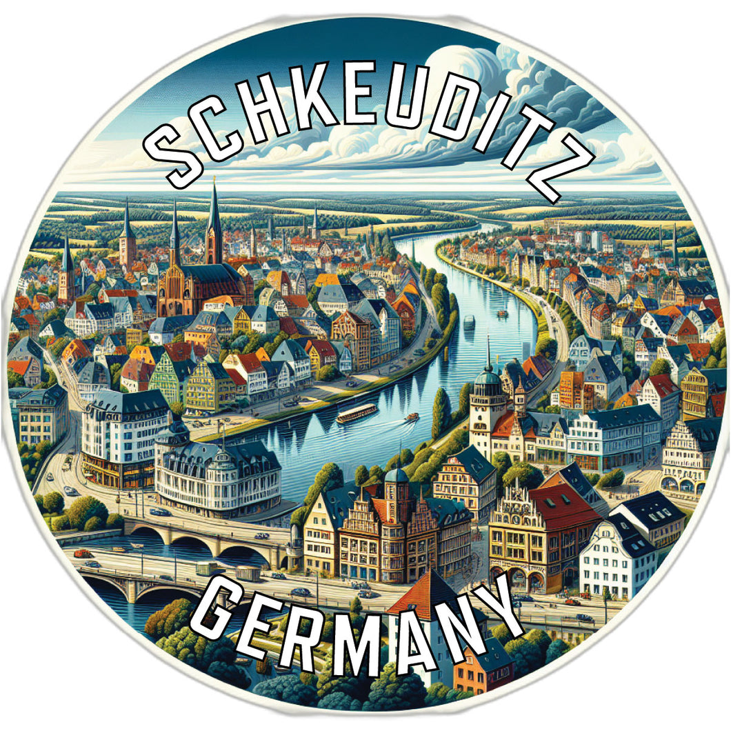 Schkeuditz Germany Souvenir Vinyl Decal Sticker 6-Inch
