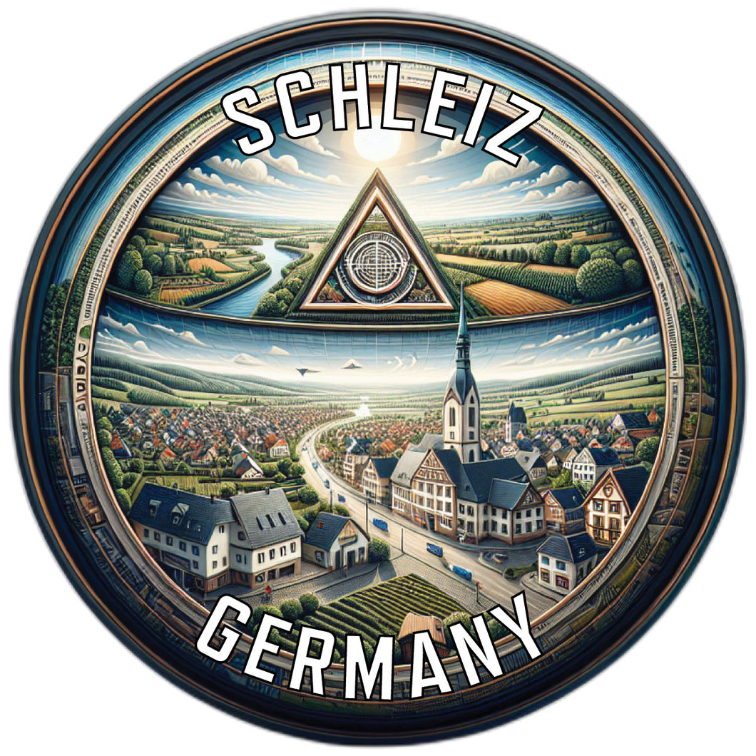 Schleiz Germany Souvenir Die Cut Flat Magnet 6-Inch