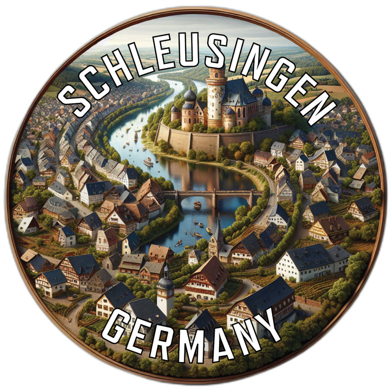 Schleusingen Germany Souvenir Die Cut Flat Magnet 2-Inch