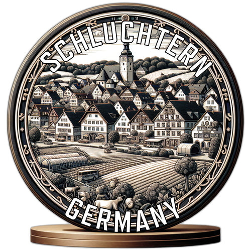 Schluchtern Germany Souvenir Die Cut Flat Magnet 6-Inch
