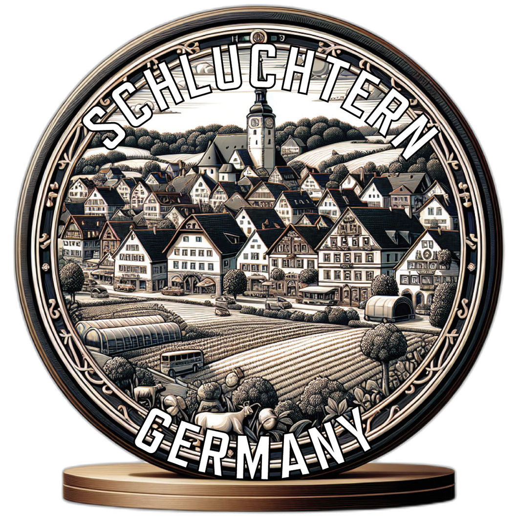 Schluchtern Germany Souvenir Die Cut Flat Magnet 6-Inch