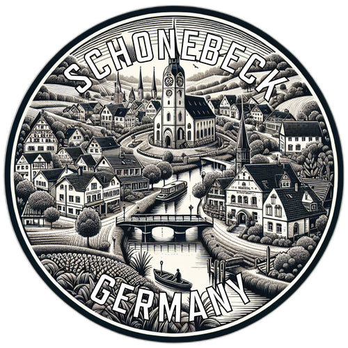 Schonebeck Germany Souvenir Vinyl Decal Sticker 3-Inch