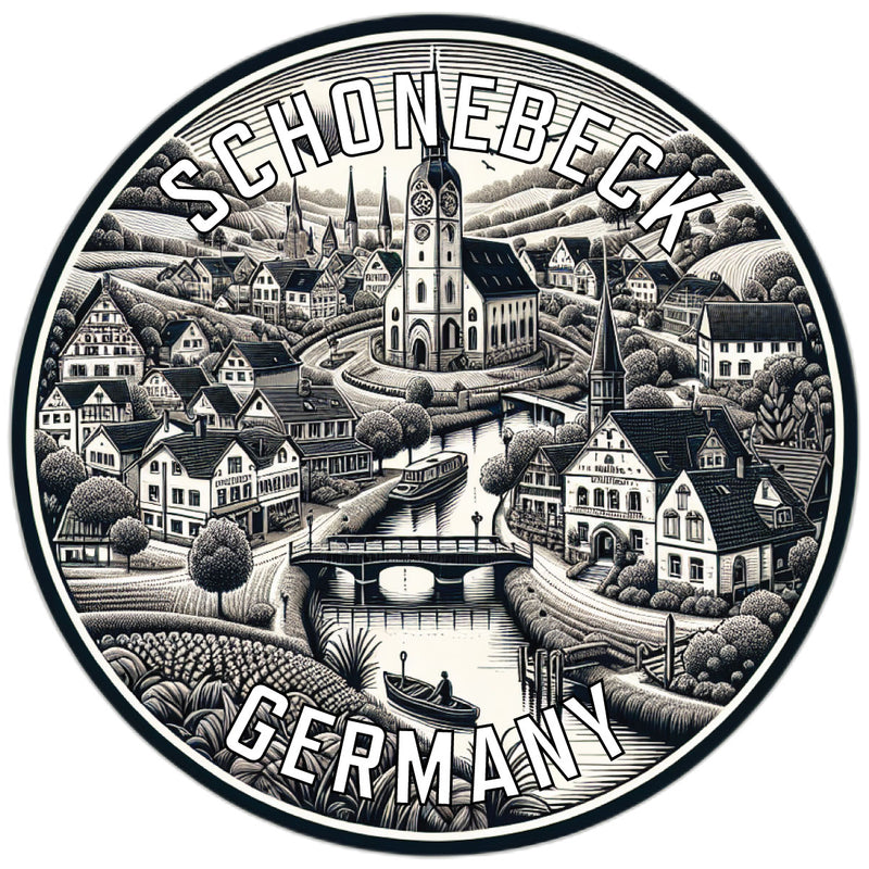 Schonebeck Germany Souvenir Vinyl Decal Sticker 3-Inch