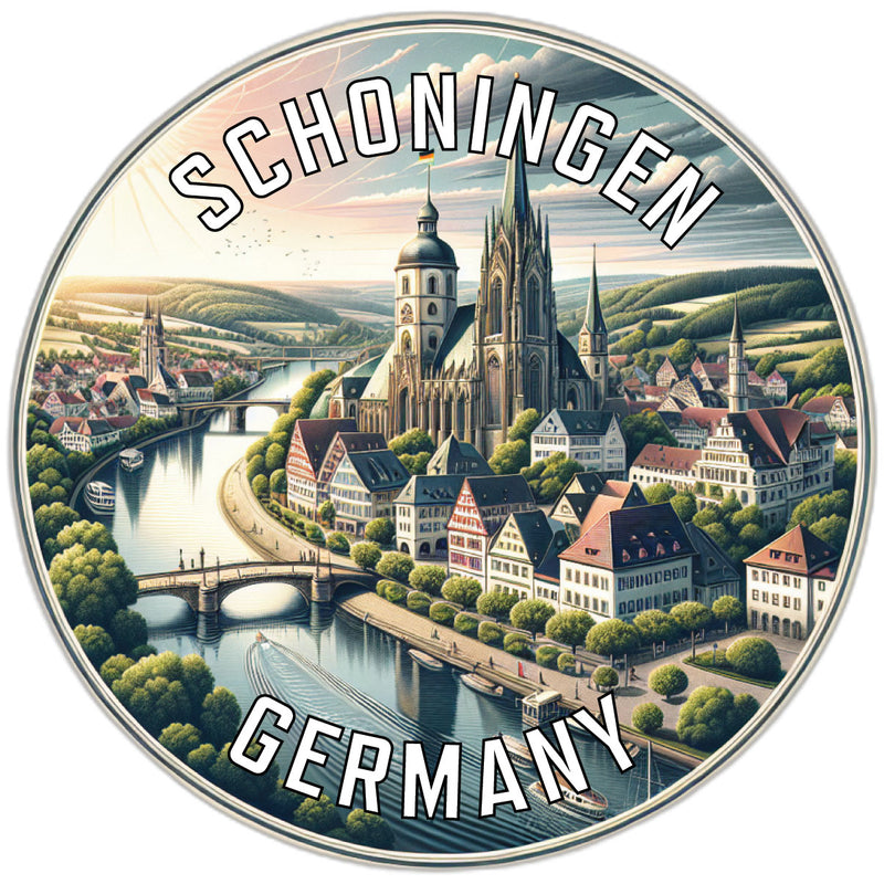 Schoningen Germany Souvenir Vinyl Decal Sticker 6-Inch