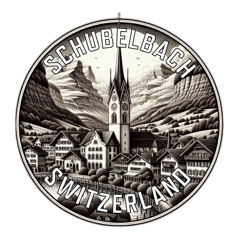 Schubelbach Switzerland Souvenir Die Cut Flat Magnet 6-Inch