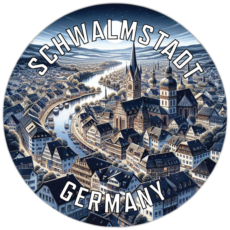 Schwalmstadt Germany Souvenir Die Cut Flat Magnet 2-Inch