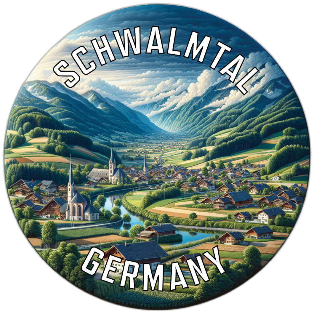 Schwalmtal Germany Souvenir Die Cut Flat Magnet 6-Inch