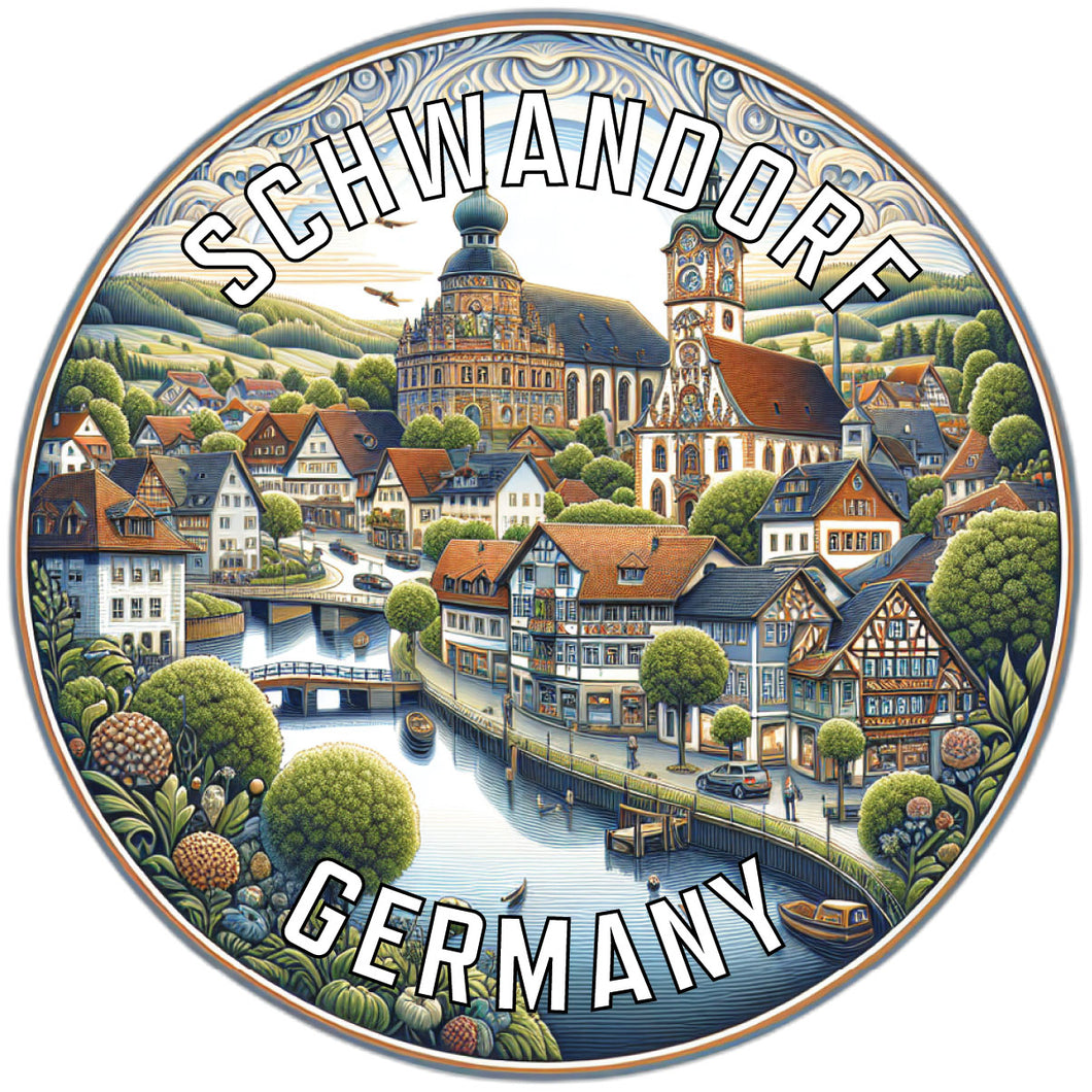 Schwandorf Germany Souvenir Vinyl Decal Sticker 2-Inch