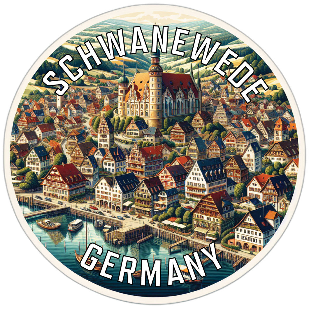 Schwanewede Germany Souvenir Die Cut Flat Magnet 2-Inch
