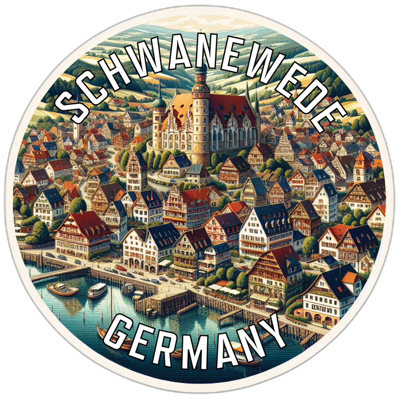Schwanewede Germany Souvenir Die Cut Flat Magnet 2-Inch