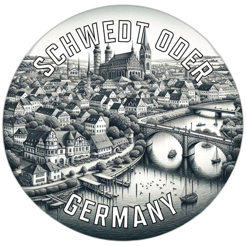 Schwedt Oder Germany Souvenir Die Cut Flat Magnet 2-Inch
