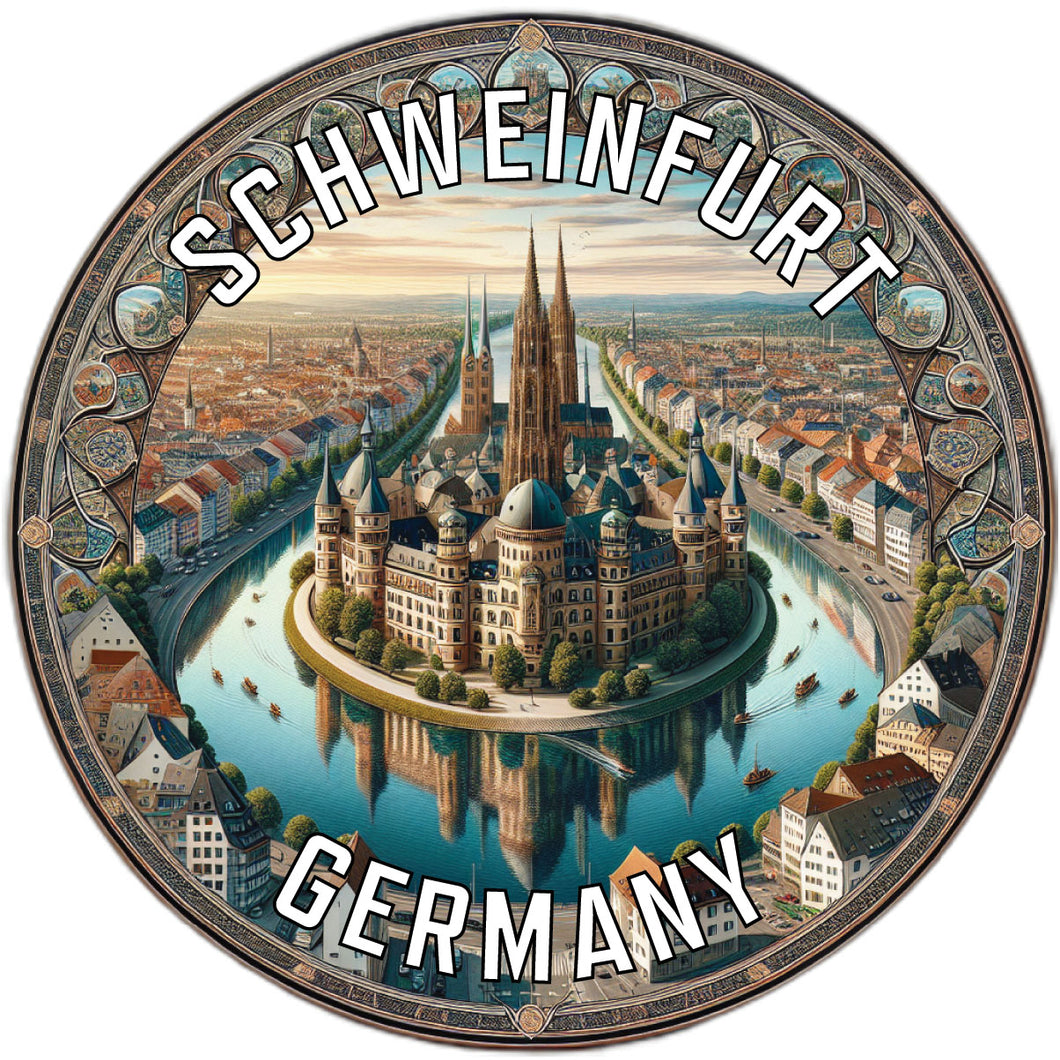 Schweinfurt Germany Souvenir Die Cut Flat Magnet 6-Inch