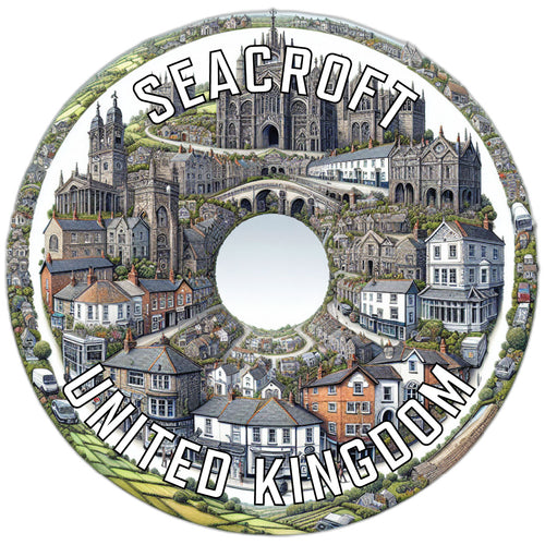 Seacroft United Kingdom Souvenir Die Cut Flat Magnet 3-Inch
