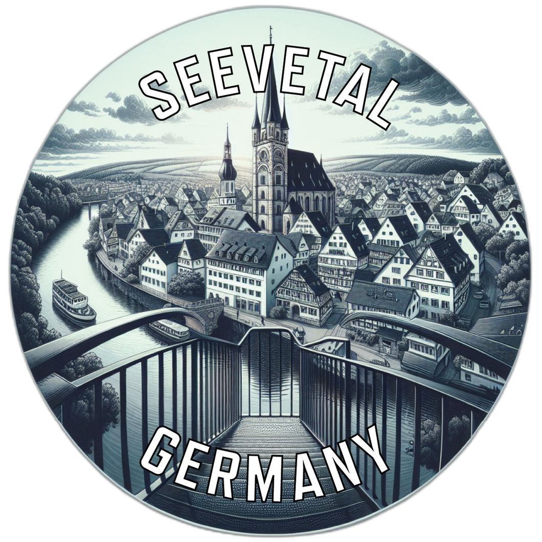 Seevetal Germany Souvenir Die Cut Flat Magnet 6-Inch