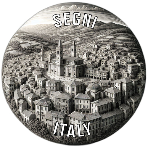 Segni Italy Souvenir Die Cut Flat Magnet 6-Inch