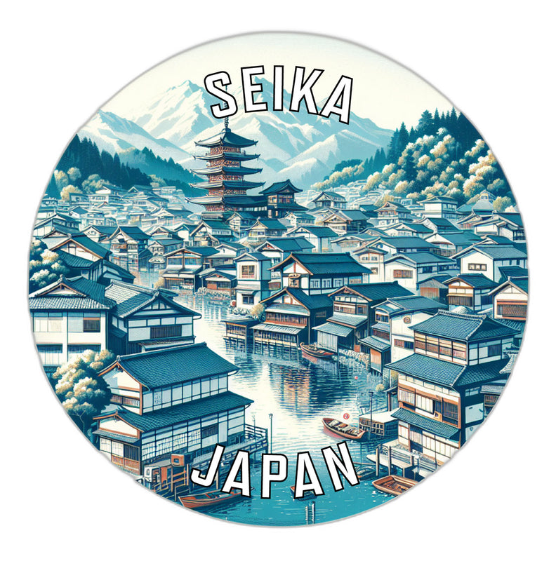 Seika Japan Souvenir Die Cut Flat Magnet 6-Inch