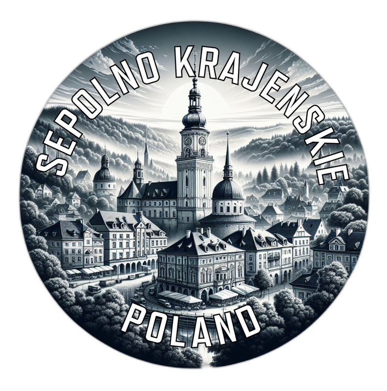 Sepolno Krajenskie Poland Souvenir Die Cut Flat Magnet 6-Inch