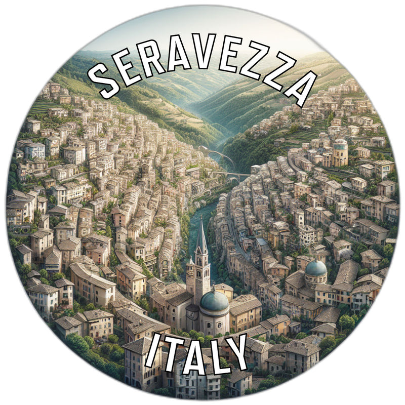 Seravezza Italy Souvenir Die Cut Flat Magnet 2-Inch
