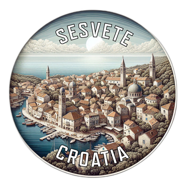 Sesvete Croatia Souvenir Vinyl Decal Sticker 2-Inch