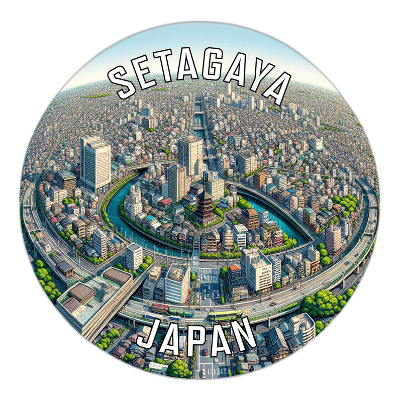 Setagaya Japan Souvenir Vinyl Decal Sticker 6-Inch