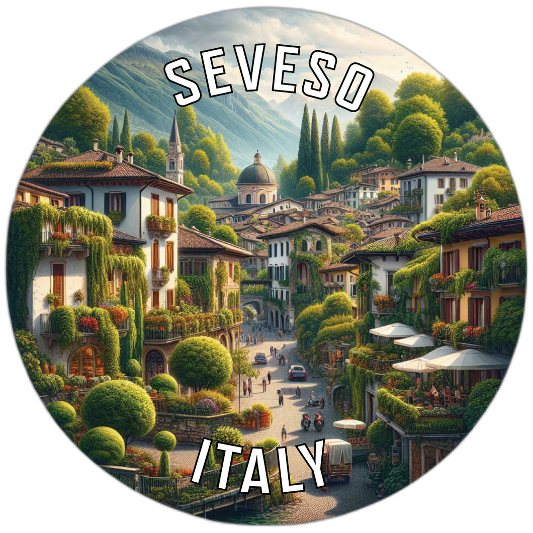 Seveso Italy Souvenir Die Cut Flat Magnet 6-Inch
