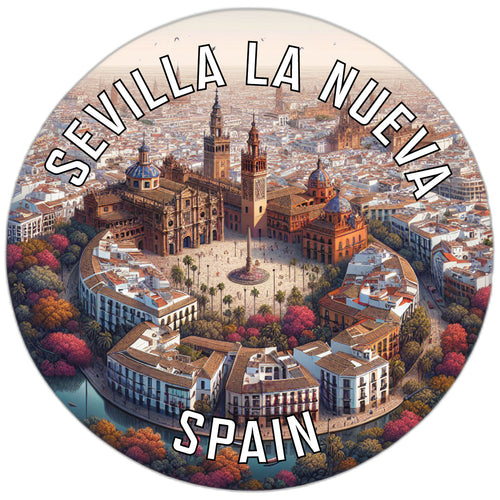 Sevilla La Nueva Spain Souvenir Vinyl Decal Sticker 6-Inch