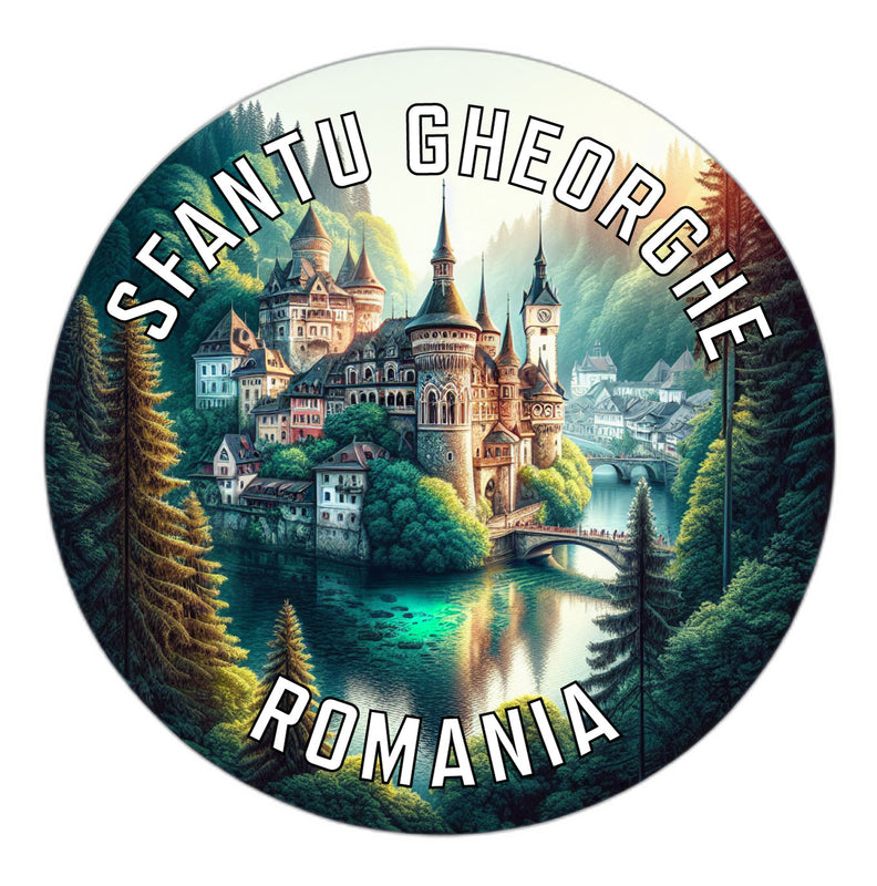 Sfantu Gheorghe Romania Souvenir Die Cut Flat Magnet 2-Inch