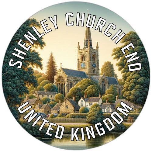 Shenley Church End United Kingdom Souvenir Die Cut Flat Magnet 6-Inch