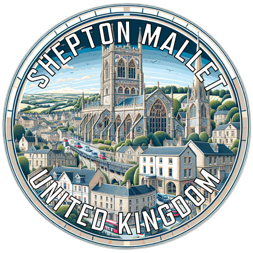 Shepton Mallet United Kingdom Souvenir Die Cut Flat Magnet 2-Inch