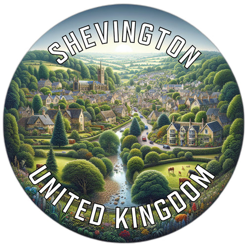 Shevington United Kingdom Souvenir Die Cut Flat Magnet 3-Inch