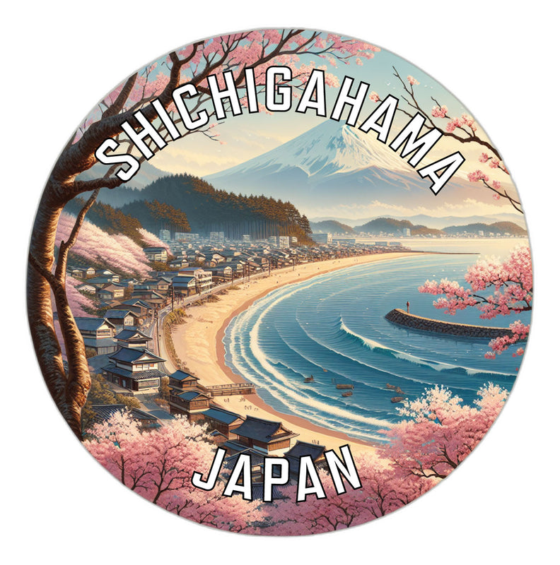 Shichigahama Japan Souvenir Vinyl Decal Sticker 2-Inch