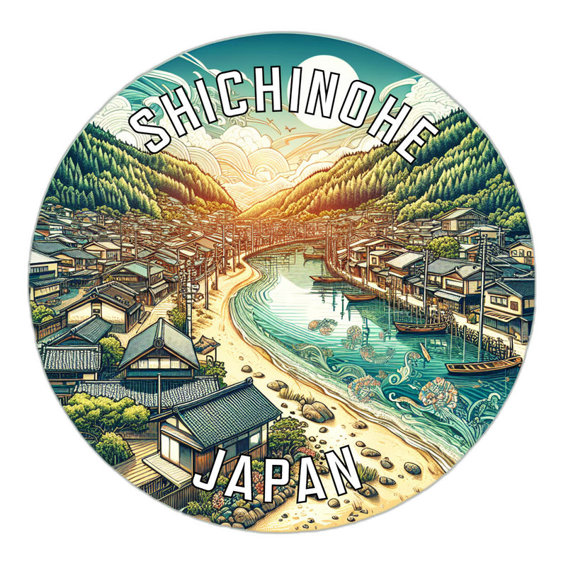 Shichinohe Japan Souvenir Die Cut Flat Magnet 2-Inch