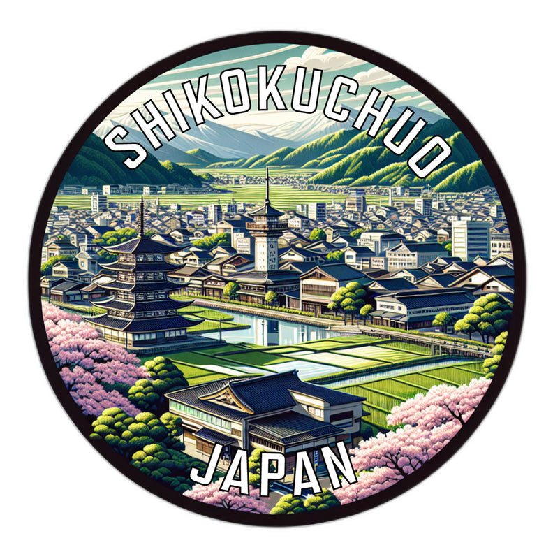Shikokuchuo Japan Souvenir Vinyl Decal Sticker 2-Inch