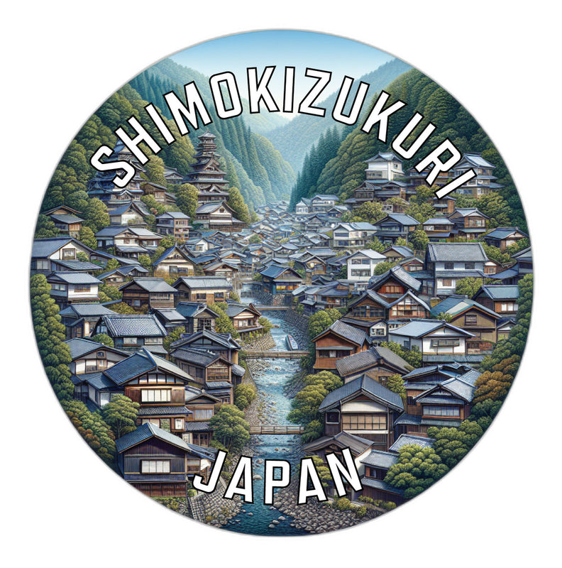 Shimokizukuri Japan Souvenir Die Cut Flat Magnet 3-Inch
